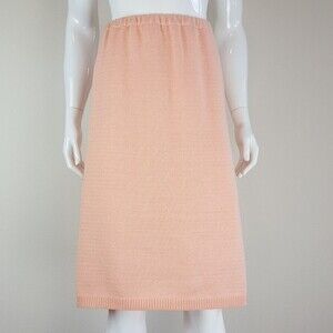 Vintage 80s Pink Sweater Skirt
